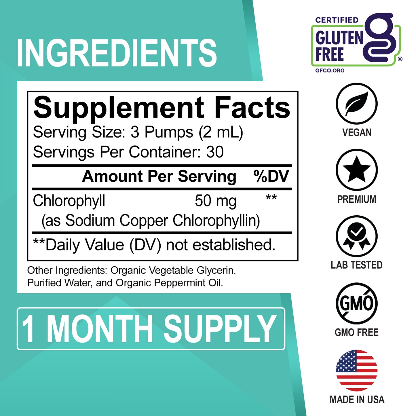 Chlorophyll Liquid Drops