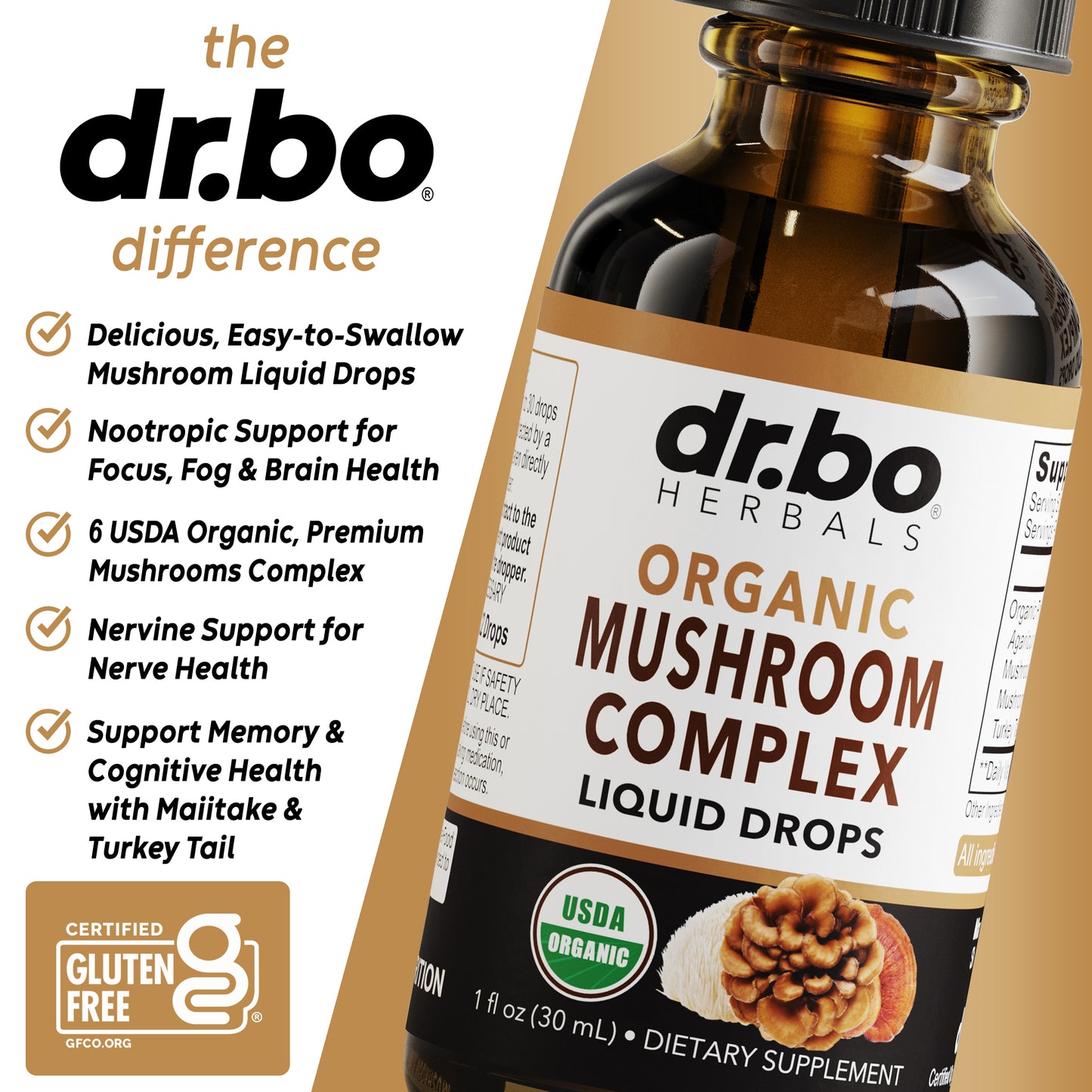 Mushroom Complex Liquid Drops