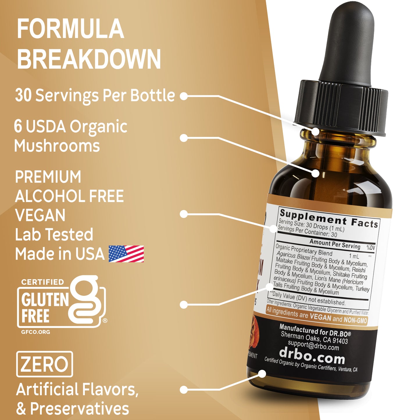 Mushroom Complex Liquid Drops