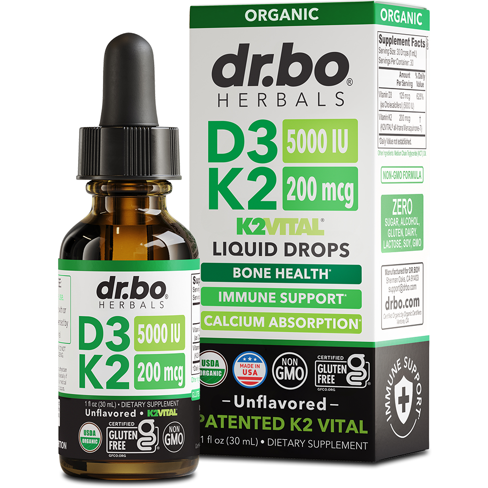 D3K2 Organic Liquid Drops | Dr. Bo – DR.BO