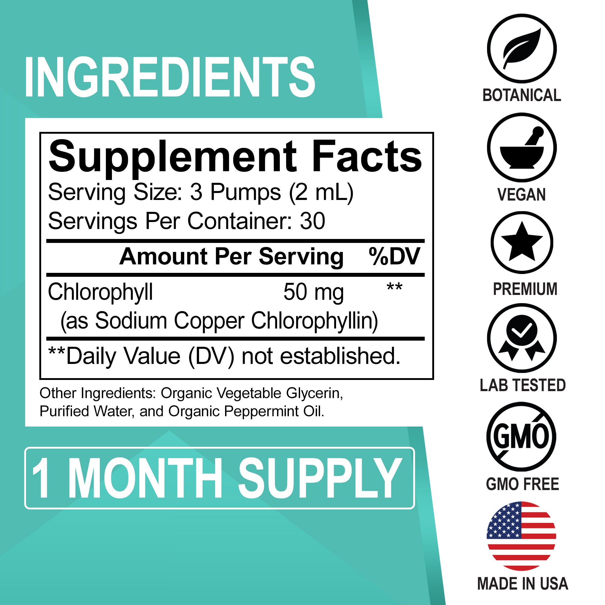 Chlorophyll Liquid Drops