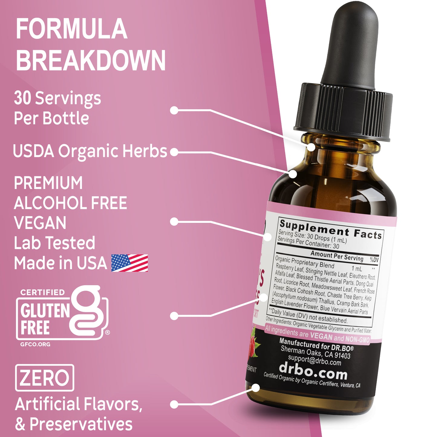 Women's Wellness & Menstrual Support Liquid Drops