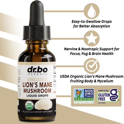 Lion's Mane Mushroom Liquid Drops