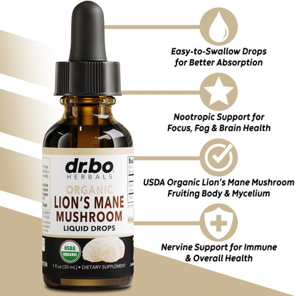 Lion's Mane Mushroom Liquid Drops