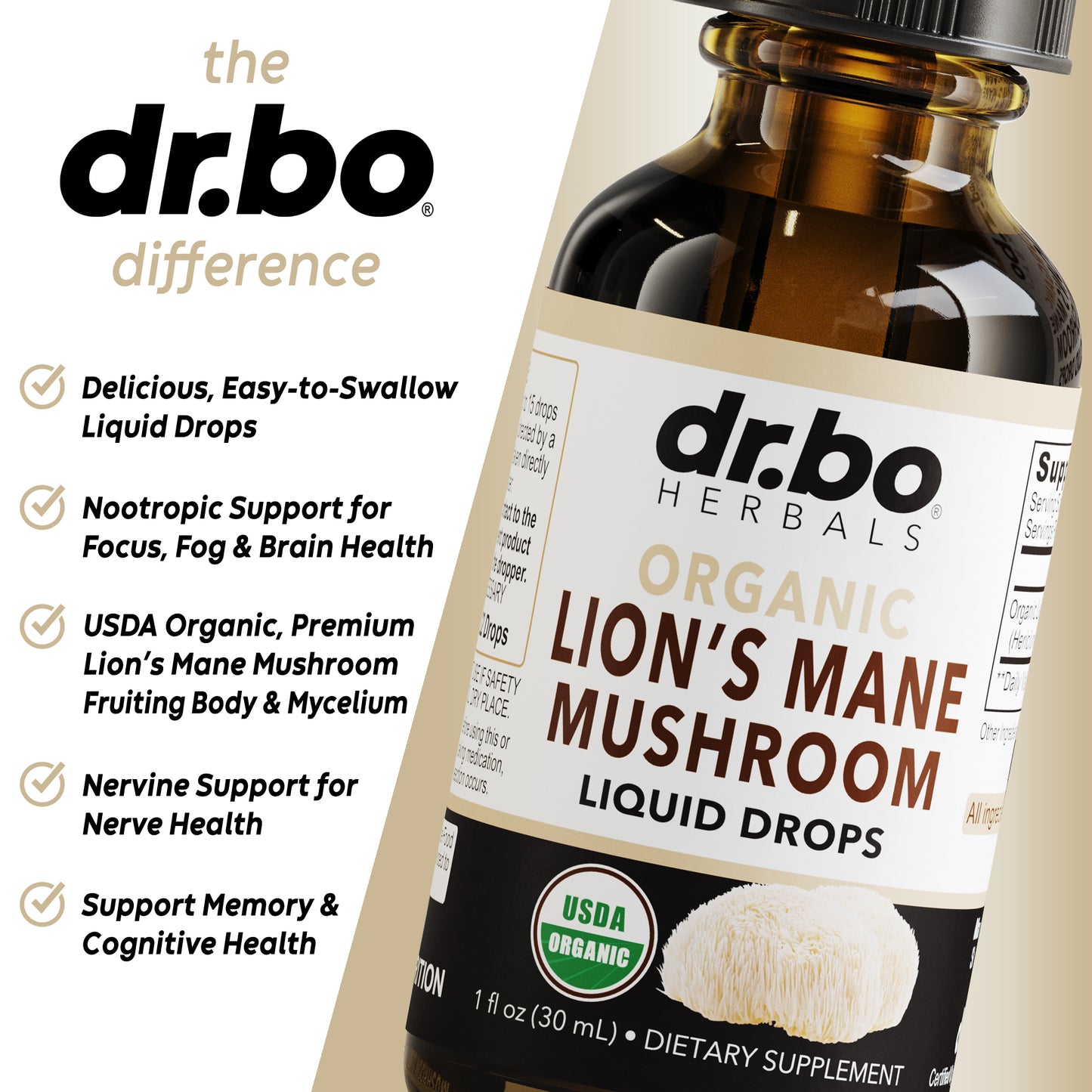 Lion's Mane Mushroom Liquid Drops