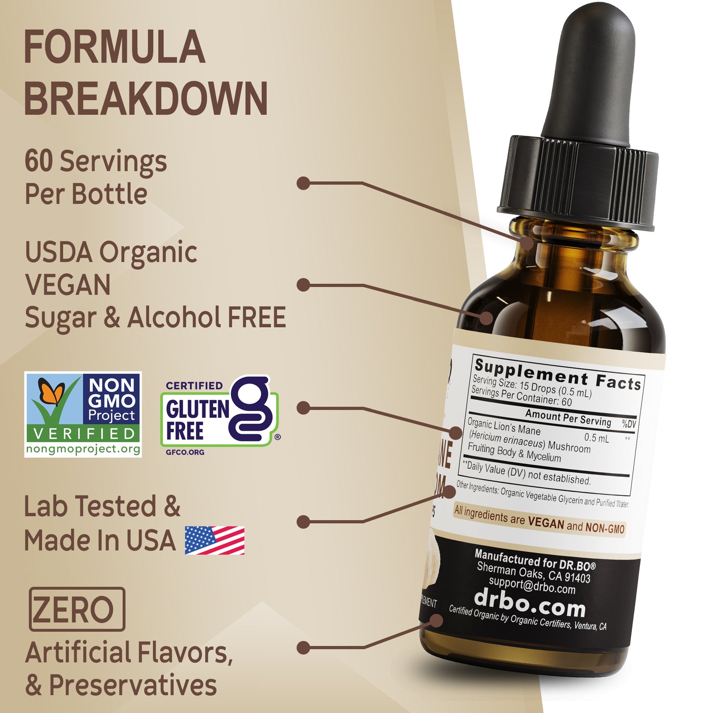 Lion's Mane Mushroom Liquid Drops