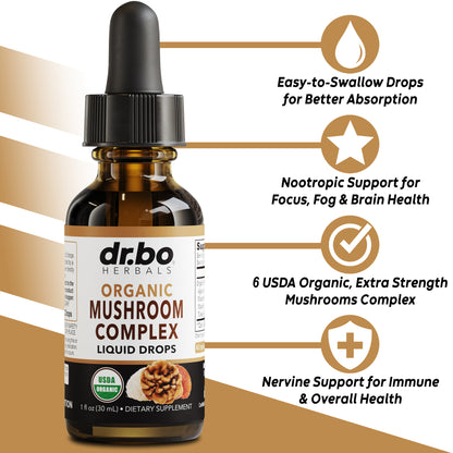 Mushroom Complex Liquid Drops