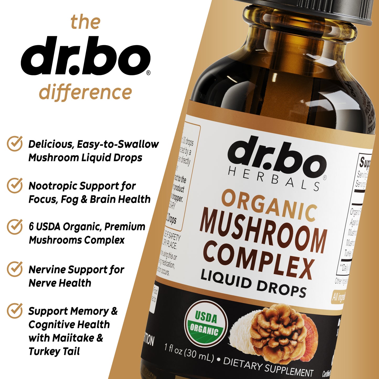 Mushroom Complex Liquid Drops