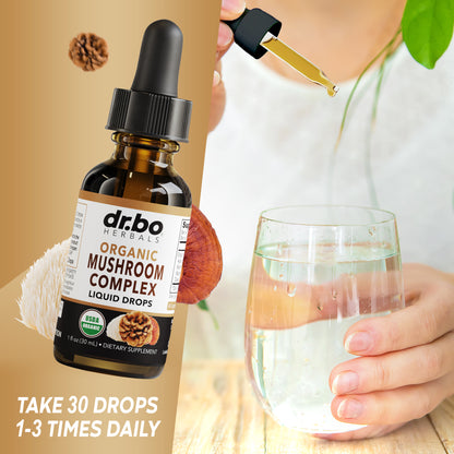 Mushroom Complex Liquid Drops