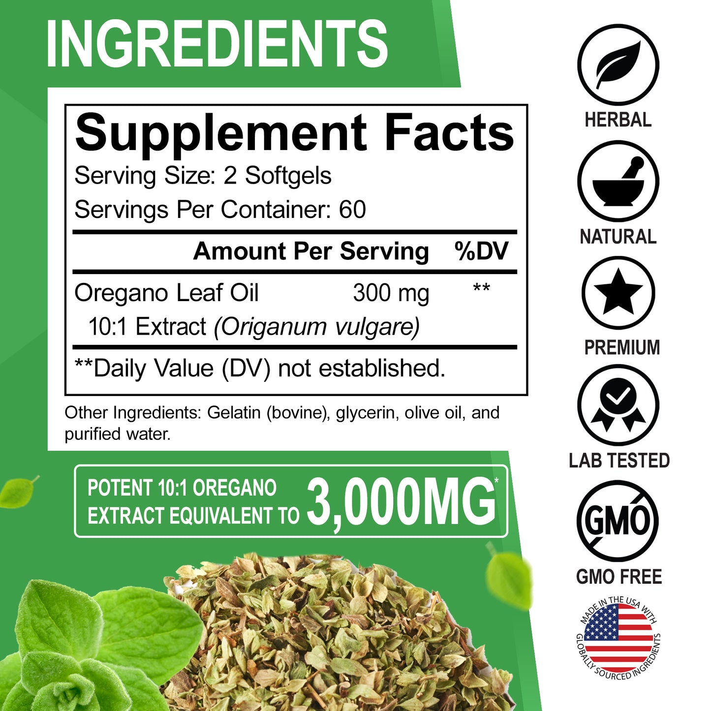 Oil of Oregano Softgels