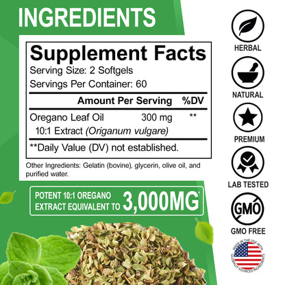 Oil of Oregano Softgels