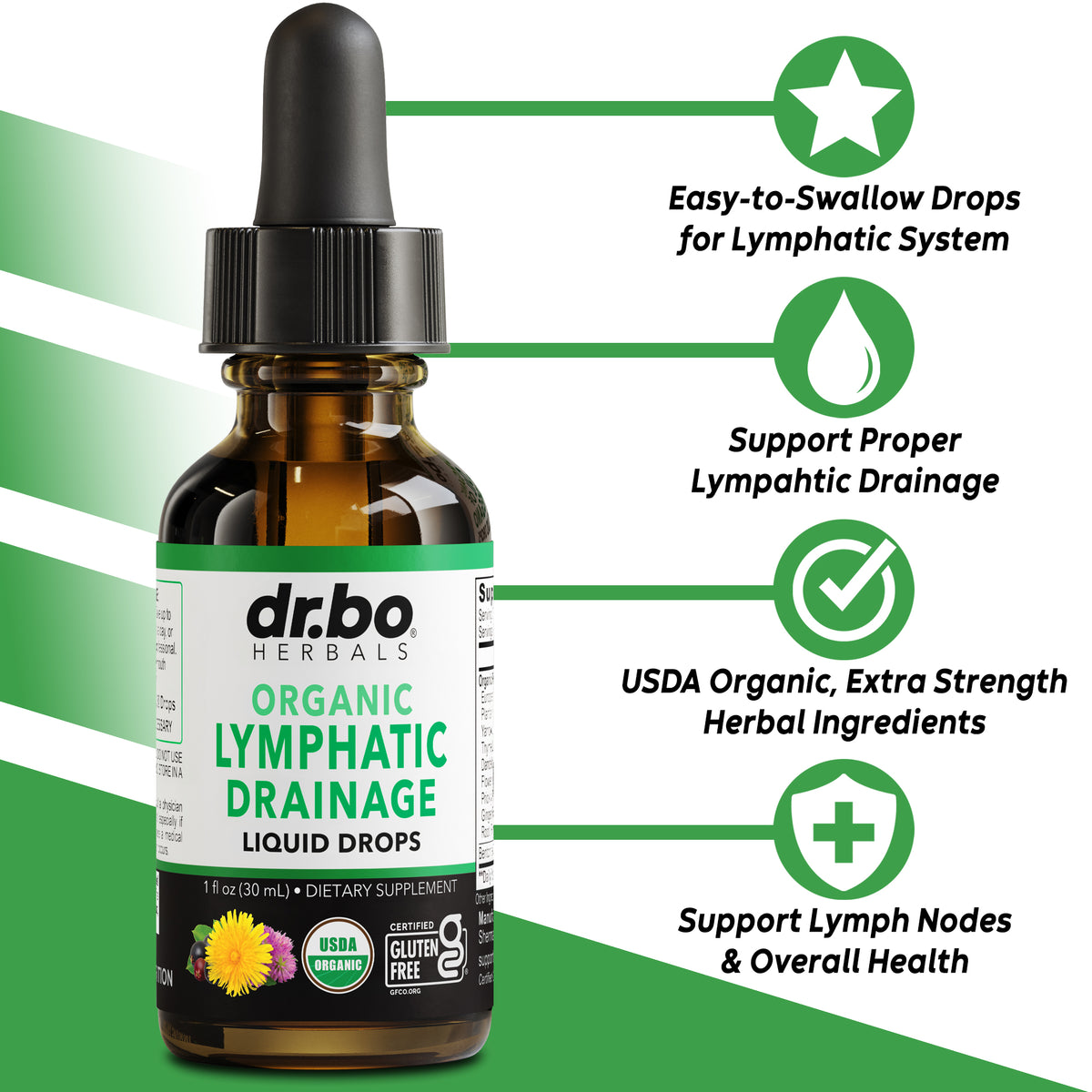 Organic Lymphatic Drainage Liquid Drops - Wellness Support | Dr. Bo – DR.BO
