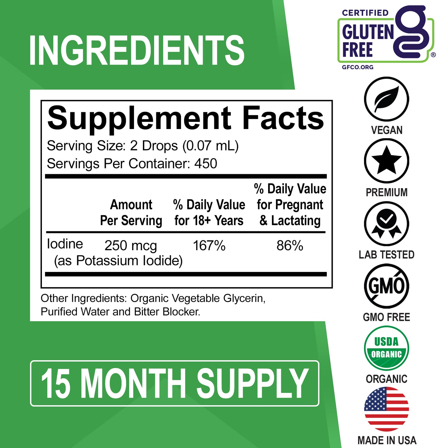 Iodine Organic Liquid Drops