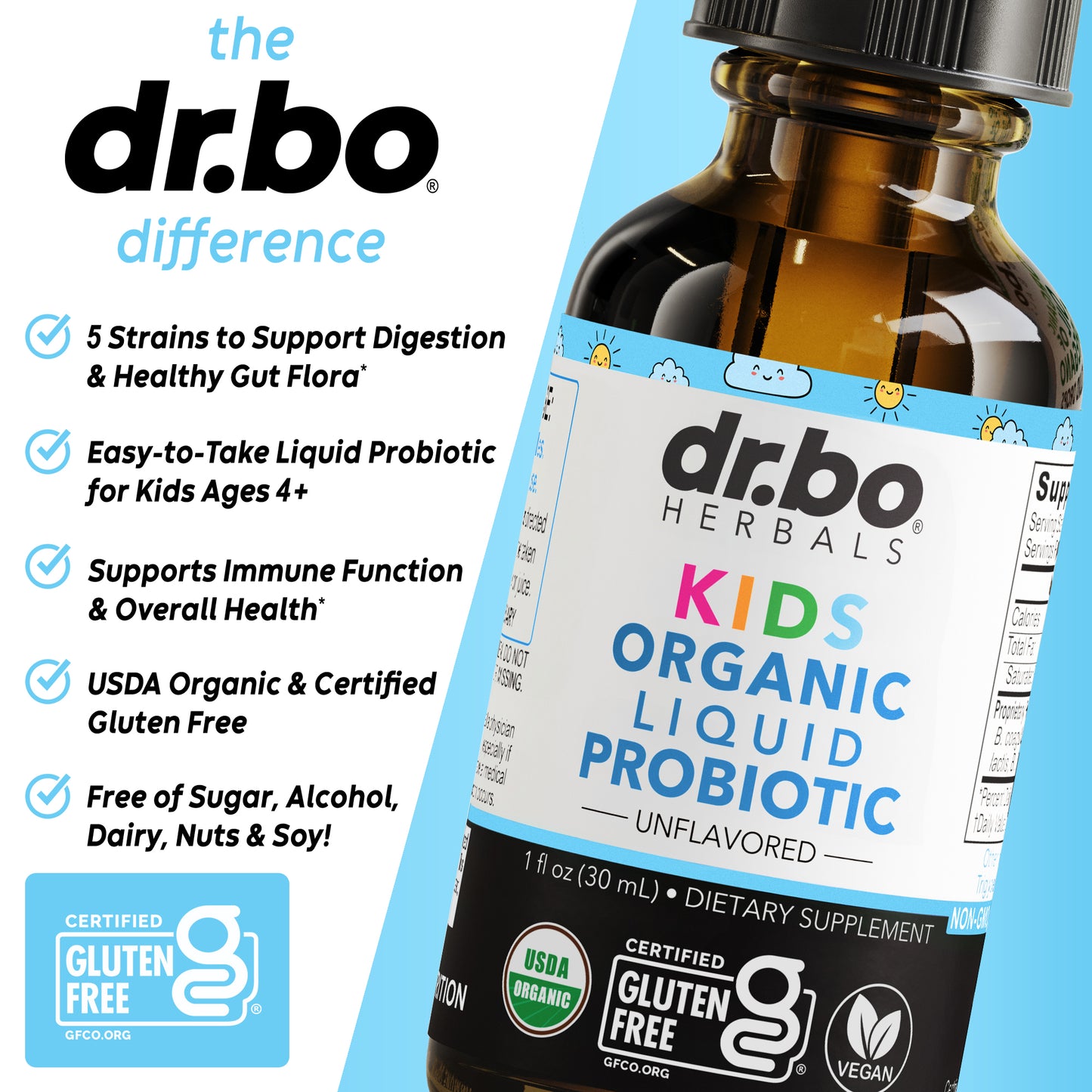 Kids Organic Liquid Probiotic