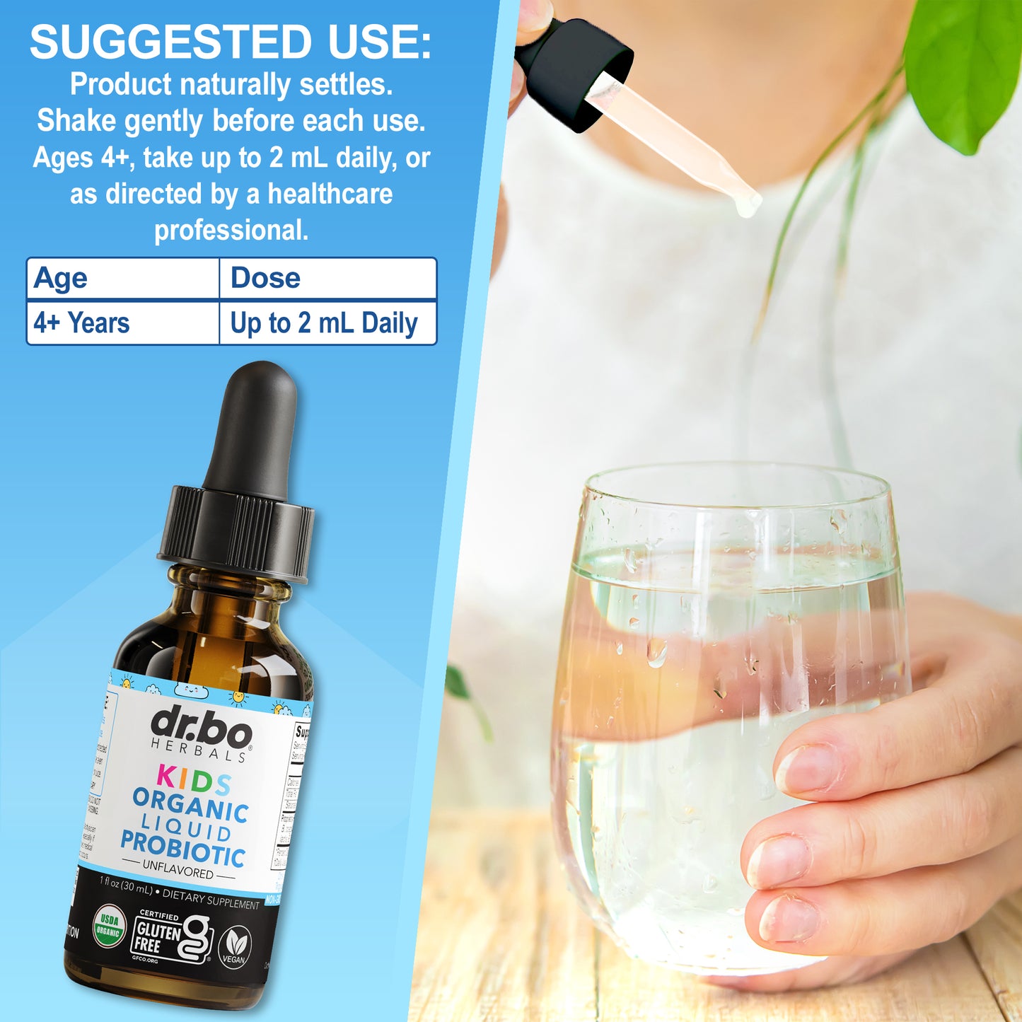 Kids Organic Liquid Probiotic
