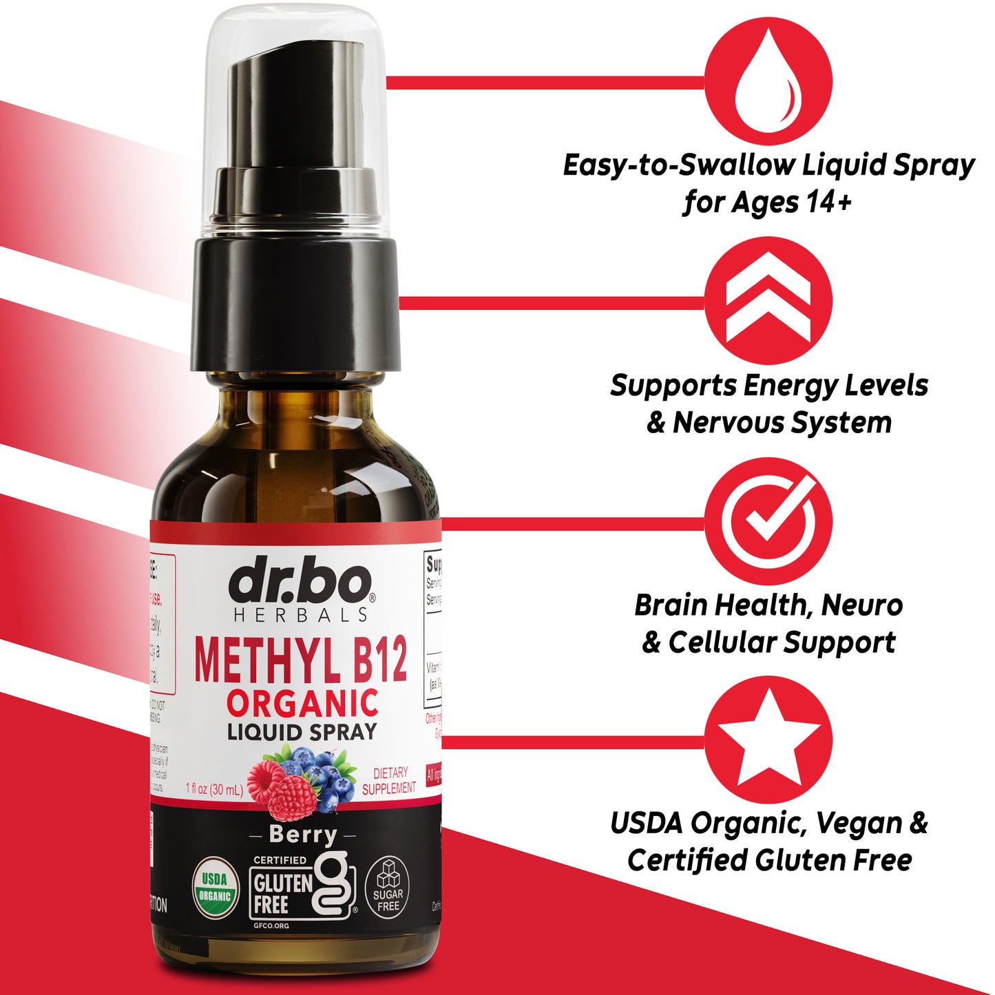 Methyl B12 Organic Liquid Spray