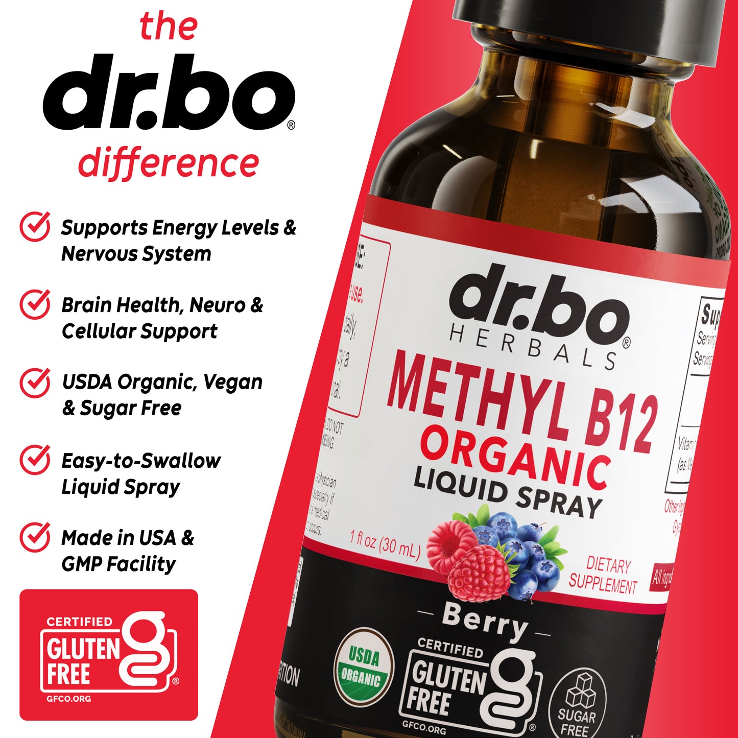 Methyl B12 Organic Liquid Spray