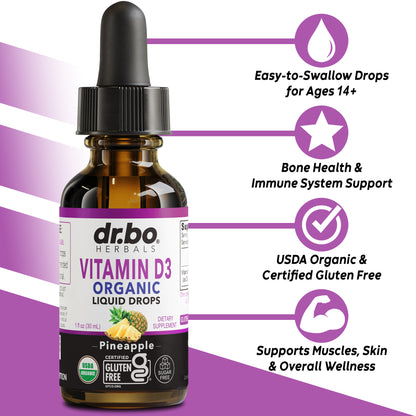 Vitamin D3 Organic Liquid Drops