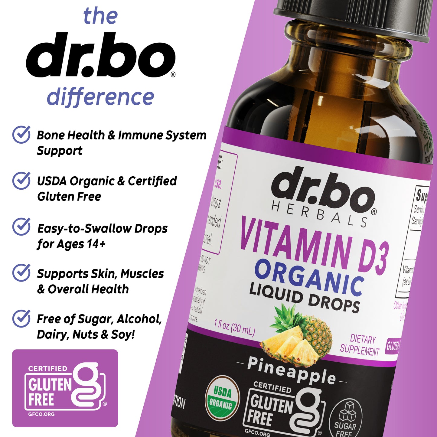 Vitamin D3 Organic Liquid Drops