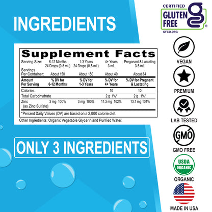 Organic Ionic Zinc Liquid Drops