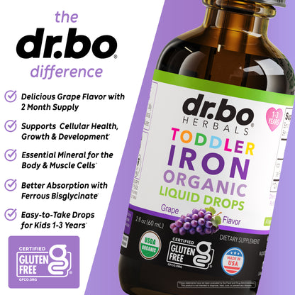 Toddler Iron Organic Liquid Drops